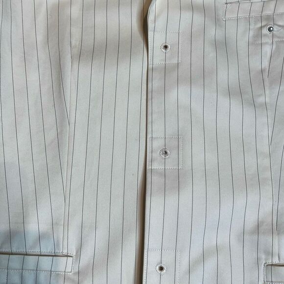 Vintage Jean Paul Gaultier Femme Ivory Pinstripe Suit Set Blazer & Pants (304) - Picture 13 of 16